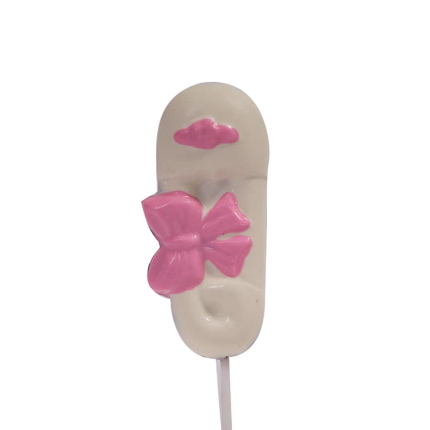 PALETA DE CHOCOLATE – BABY SHOWER NIÑA(Docena) - Imagen 5