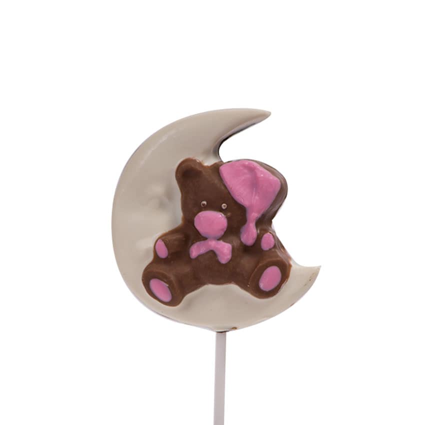 PALETA DE CHOCOLATE – BABY SHOWER NIÑA(Docena) - Imagen 3