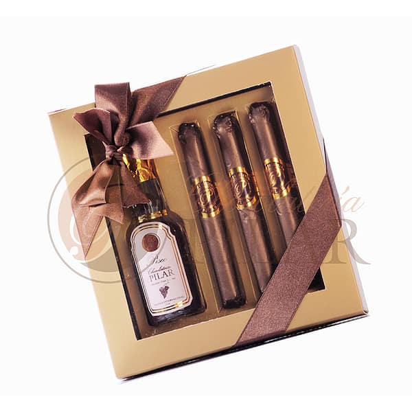CAJA PISCO DE CHOCOLATE MEDIANO