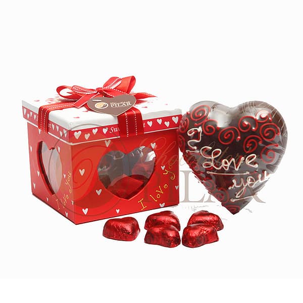 CAJA CUADRADA VENTANA CORAZON # 02